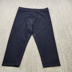 Alo‎ Yoga Women Large Cropped Leggings Pants High Rise Black Athleisure